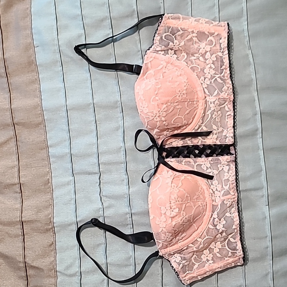 Pink Lace Bra